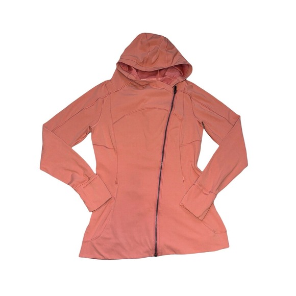 Lululemon Every Journey II Hoodie Sz 10 Jacket Nulu Rustic‎ Coral W3DB5S Active - Picture 1 of 13